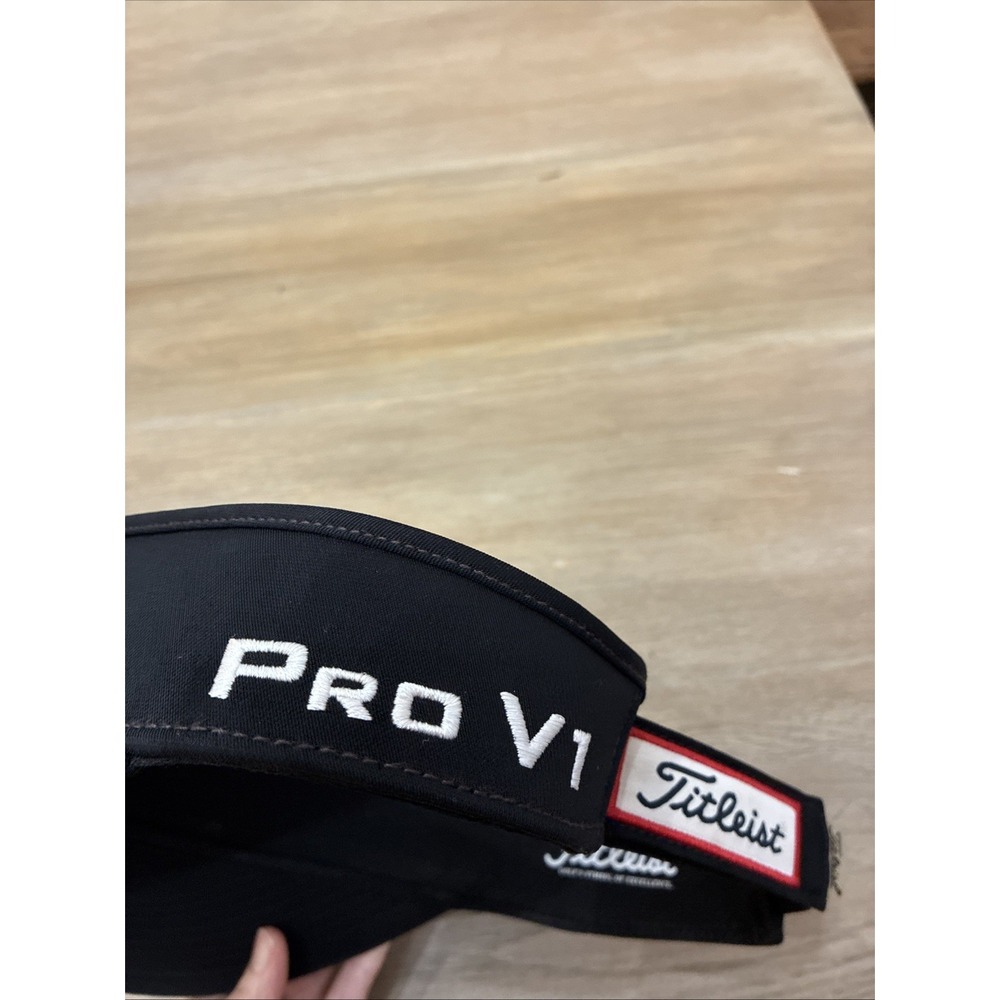 TITLEIST Tour Performance Golf Visor Mens OSFA Black Pro V1 FootJoy Logo - Picture 6 of 7